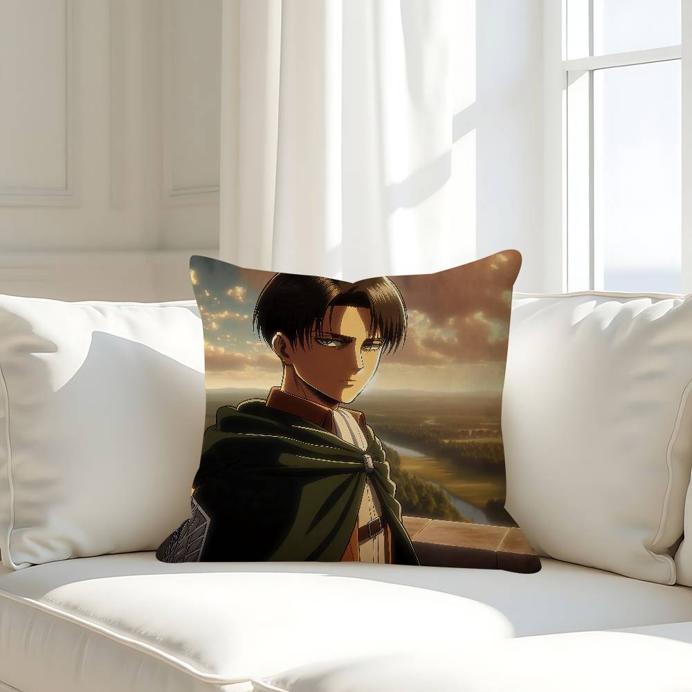 L-Levi A-Ackerman Pillow Case Removable Washable Cushion Cover – All-Season Soft Linen