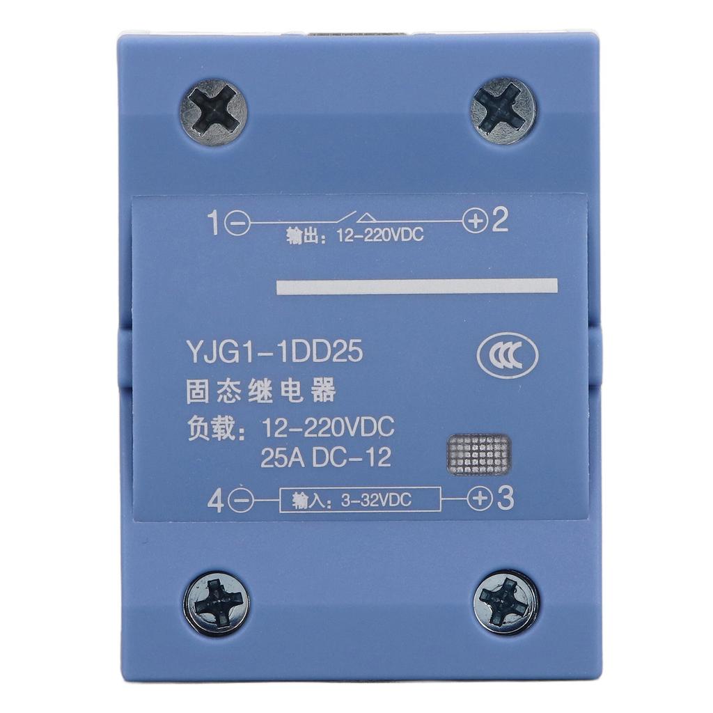 Single Phase Solid State Relay DC Control DC Voltage Regulator 3‑32V Input 12‑220V 25A Output