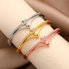 New Fashion Swan Shape Simple Personality Niche Light Luxury Diamond Design Bracelet Alloy Butterfly Jewelry