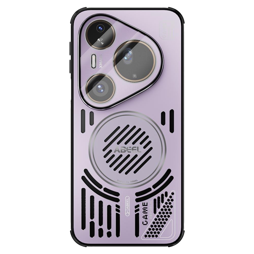 ABEEL For Huawei Pura 80 Ultra Magnetic Case Aluminium Alloy+PC+TPU Hollow Heat Dissipation Phone Cover