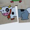 Puzzle en bois - beleduc - match et mix - animaux - pour enfant de 3 ans et plus