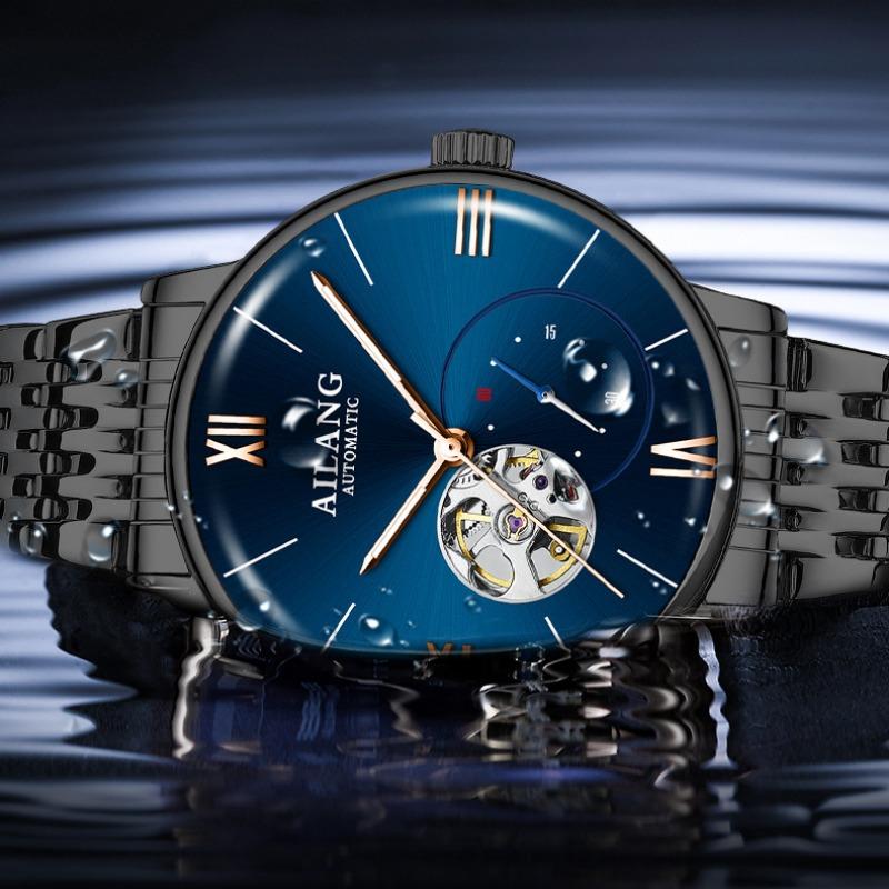 Neue Herrenuhr, vollautomatische mechanische Uhr, echte Schweizer Freizeituhr