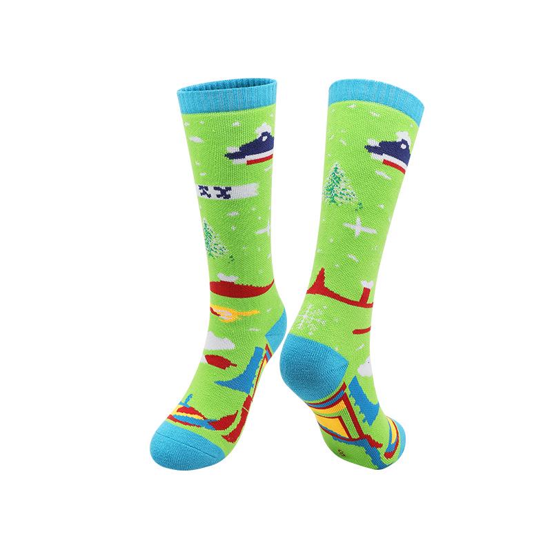 

Kids Non-Slip Ski & Snow Socks: Warm, Long Tube for Autumn & Winter Outdoor Activities XS (27-30 EU Shoe Size)
