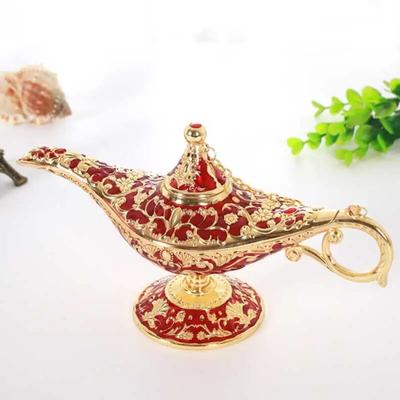 Aladdin Lambası Dekoratif Süs Büyük Avrupa Retro Ev Dekorasyonu Metal Dekorasyon El Sanatları Tatil Hediyesi