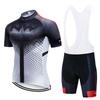 Unisex Cycling Jersey Set Short Sleeve Bib Shorts Breathable Moisture Wicking Bike Wear