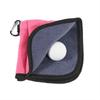 Microfiber Golf Ball Cleaning Towel Double-Layer Square Golf Club Cleaner with Carabiner Hook Water Absorption Golf Wipe Cloth