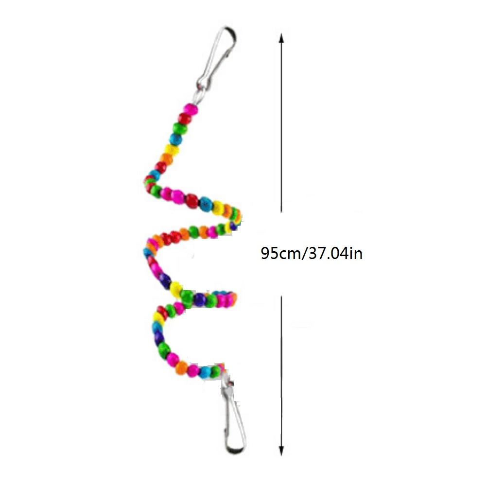 6pcs Bird Ladder Swing Toys Play Set Fun Colorful Hanging Bells for Bird Cages