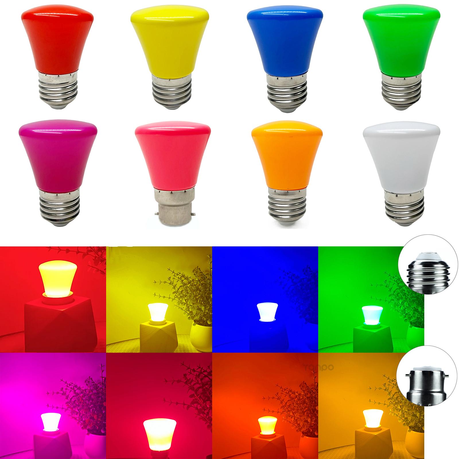 

Aoyuansea 110V 220V Globe Light Bulb 2W B22 E27 Colored Decoration Light Blue Green Pink Purple Red Yellow White 110V 220V Pink&AC 110V