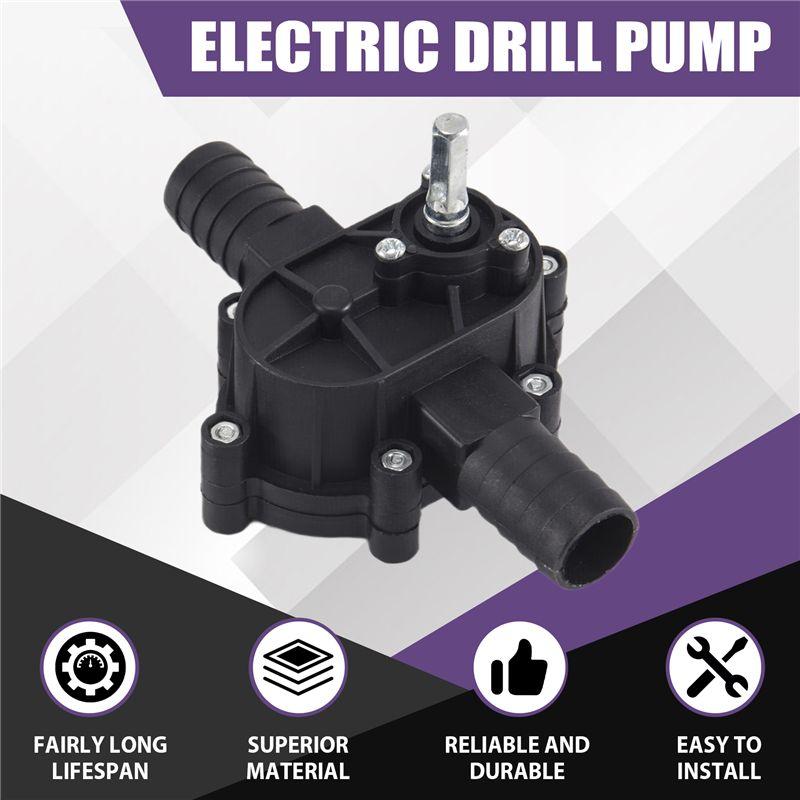 A58Z New Electric Drill Pump Mini Hand Self-Priming Liquid Transfer Pumps Easy Install