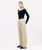 JUN BY JUN K Cross Tuck Pants_Light Khaki