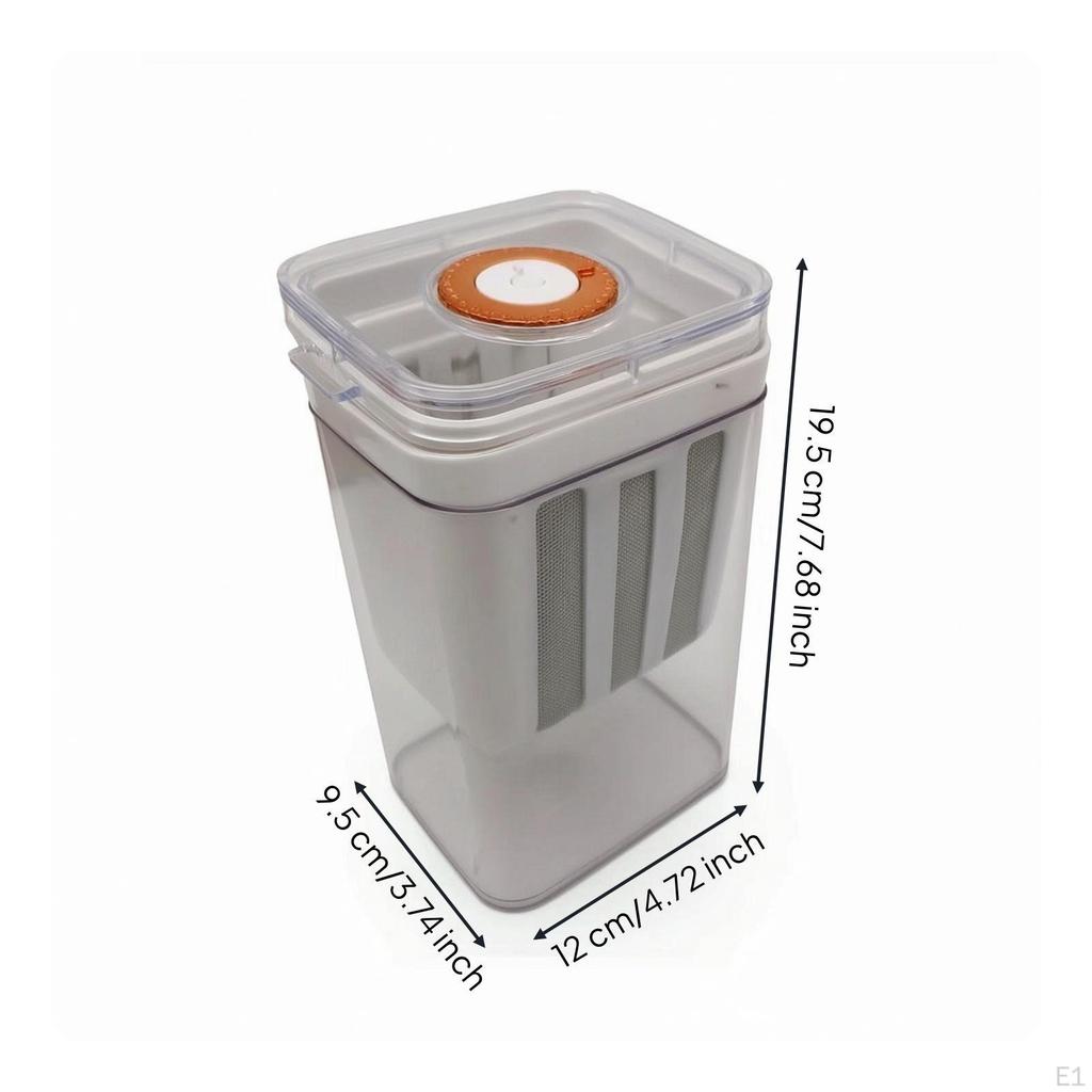 Yogurt Strainer with Lid Clear Rectangular Strained Maker for Home