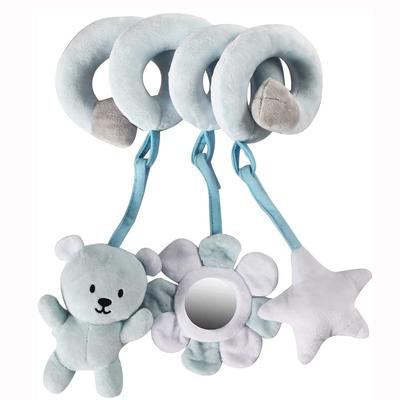 Baby-Hängespielzeug für Kinderwagen und Kinderbett, Bärenspirale, Plüschkreis, Aktivität, Autositz, Reisespielzeug, frühpädagogisches Spielzeug für neugeborene Jungen oder Mädchen