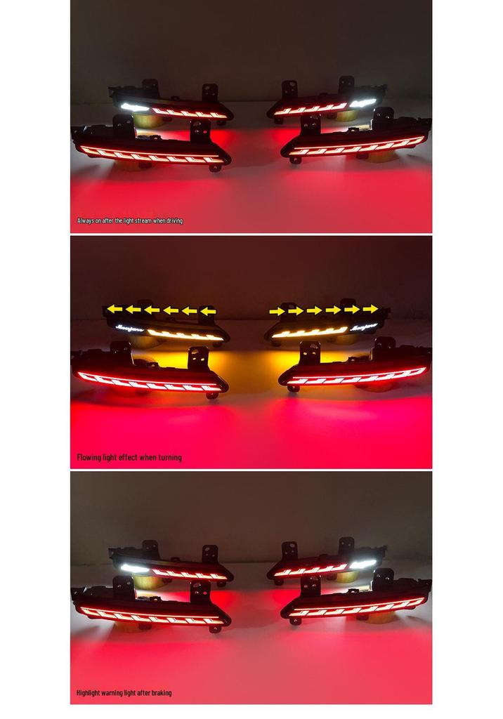 LED Dynamic Rear Running Lights for Geely Xingyue L 21-25 Models: Flowing Turn Signals and Dedicated Rear Bumper Enhancement