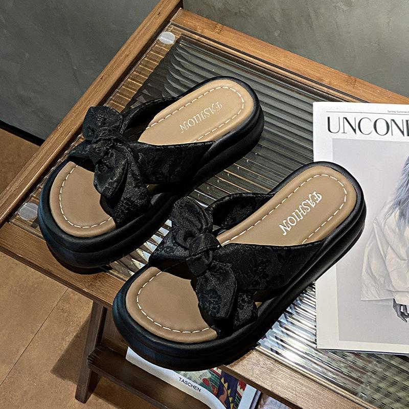 

Летние женские модные универсальные шлепанцы на толстой высокой подошве, на платформе и мягкой подошве, легкие 40