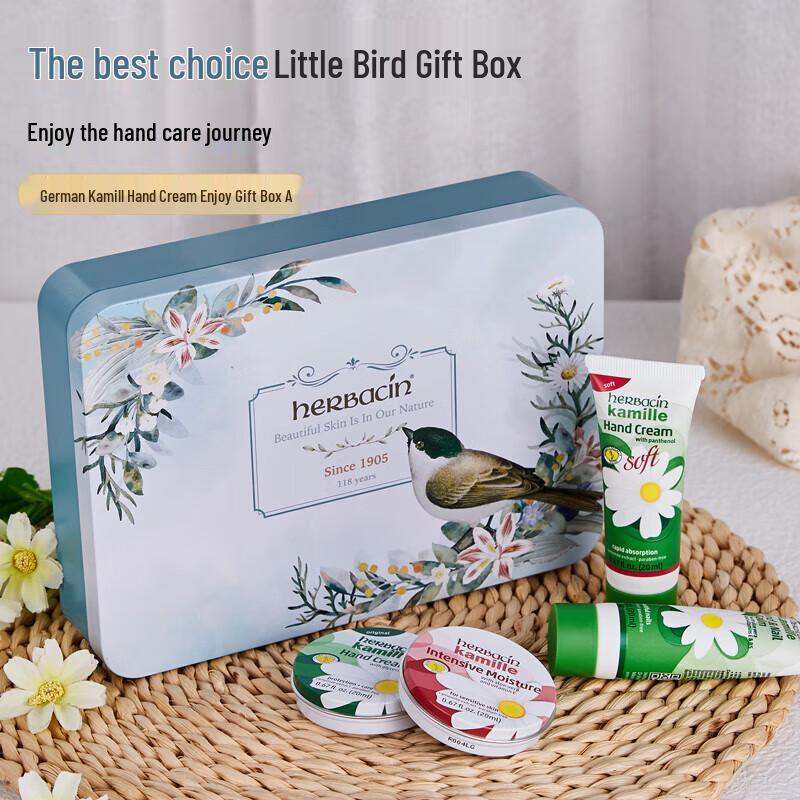 Herbacin Kamille Hand Cream & Toothbrush Combo Set