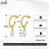 Effie Queen Handpicked AAA+ Quality Natural Pearl Earrings Dangle 925 Sterling Silver Popular Banquet Party Jewelry Gift GPE16