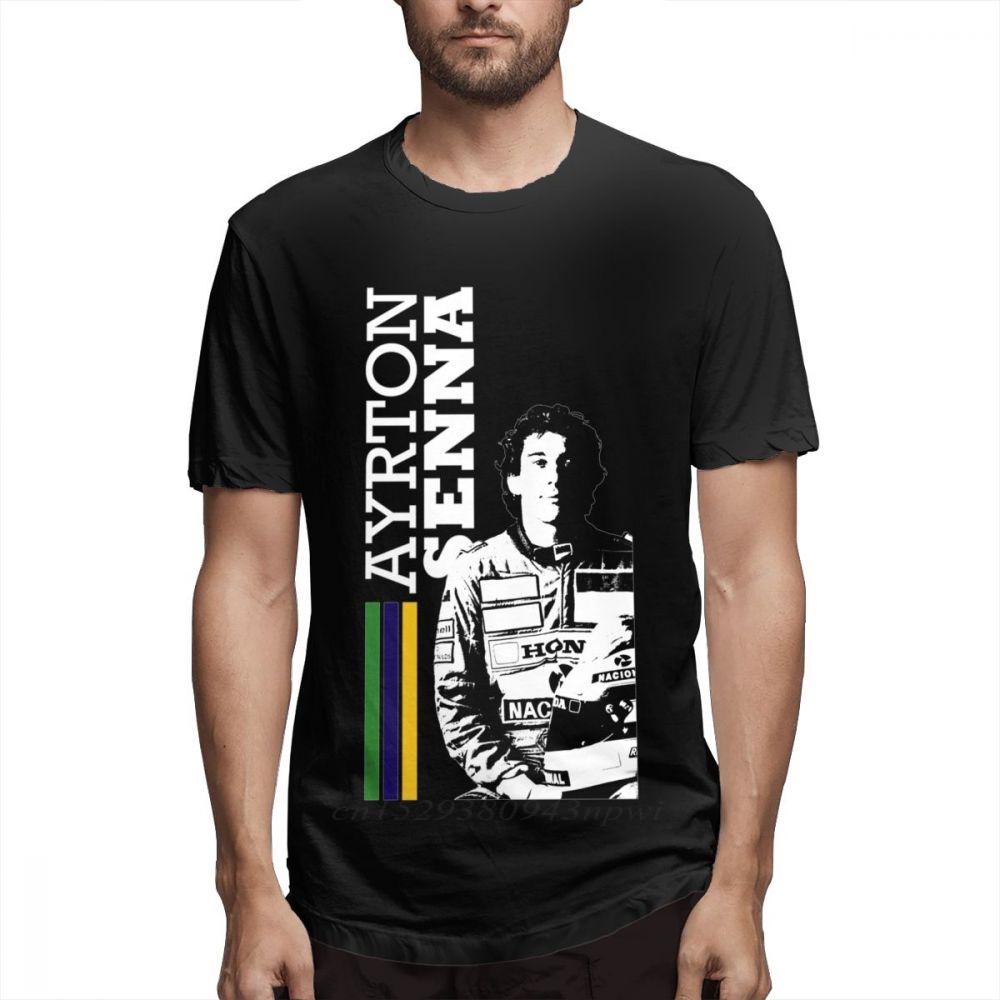 Car Fans Ayrton Senna T Shirt For Unisex 2020 New Arrival Unisex Quality Short Sleeve Cotton Xs3xl Tshirt Slim Fit Streetwear