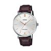 [Casio] CASIO Quartz Men's Watch MTP-VT01L-7B2 Silver X Brown Leather Band Overseas Model [Parallel Import]