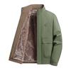 Stand Collar Workwear Thickened Velvet Warm Jacket Men's Casual Versatile Flying Cotton Jacket
