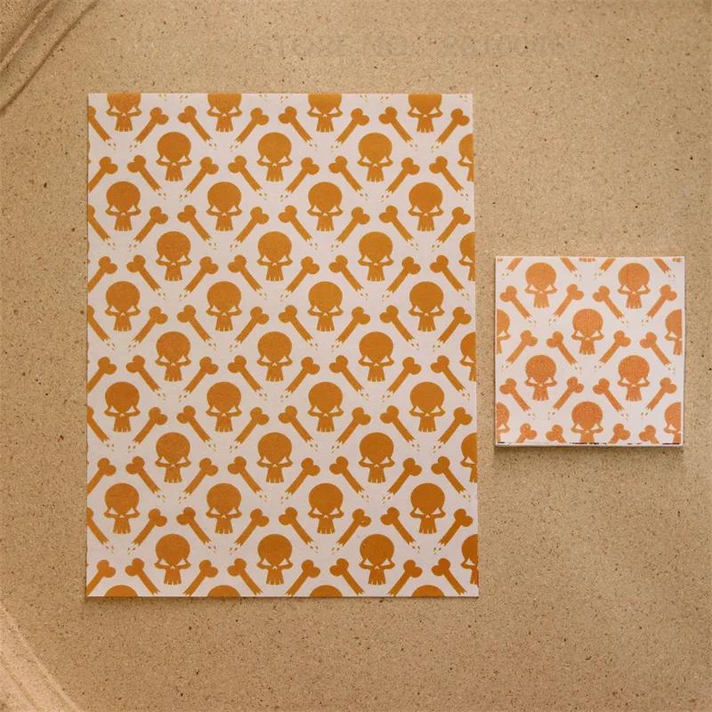 Halloween Theme Series Polymer Clay Transfer Paper DIY Earrings Jewelry Coloring Color Sticker Ceramic Craft Pottery Making Tool