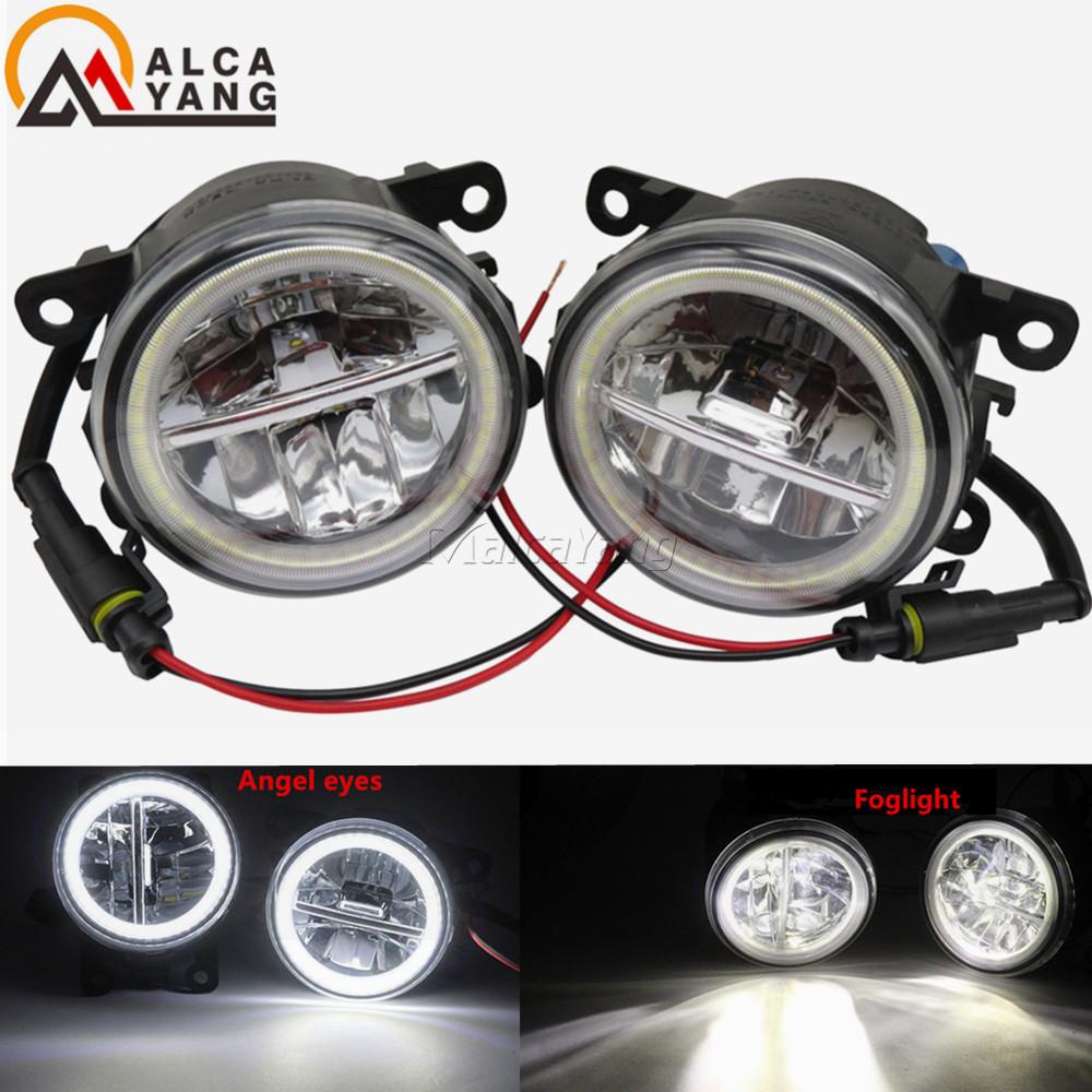 Angel Eyes Fog Lamp Assembly Super Bright For Renault TWINGO GRAND SCENIC MASTER TRAFIC LOGAN Laguna DUSTER Kangoo LATITUDE 98-