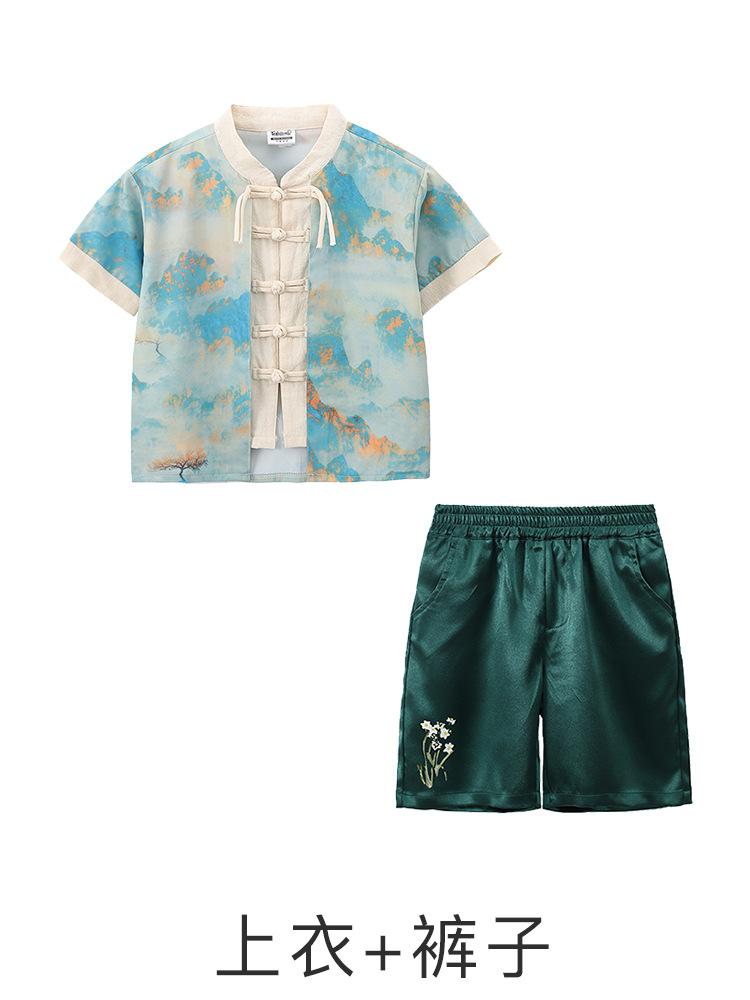 Children'S Costumes Shangchun Mountain, Boys And Girls Kindergarten Chinese Style Dance Chorus Performance Costumes