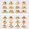 48Pcs Xmas Tree Tags Gift Bags Hanging Kraft Paper Tag Retro Christmas Candy Cookies Packaging Supplies Noel Navidad Decoration