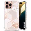 Case for iPhone 16 Pro Max, Ultra-Thin Slim Lightweight Pink Marble Pattern