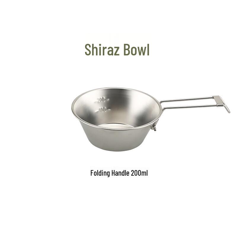 Abay 304 Stainless Steel Foldable Camping Bowl Set