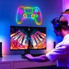 Gamer Neon Sign, LED Game Controller Gamepad Gaming Neon Light Sign for Game Room Wall Decor, Scrolling Color Changing Flashing Modes, Video Game