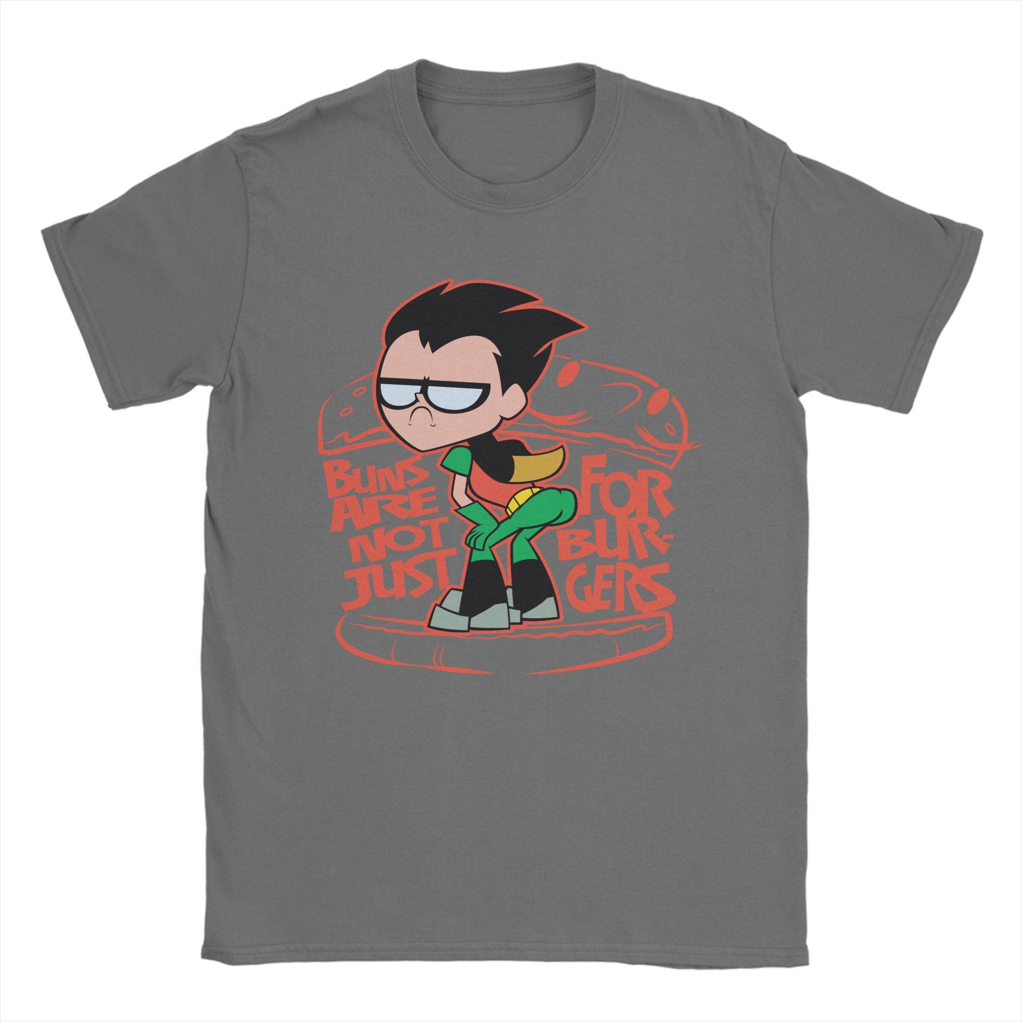

Teen Titans Go Robin Booty Scooty Buns T-Shirt for Men Women Hipster Pure Cotton Tee Shirt Crewneck T Shirt Summer Clothes L