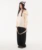 FANYOUNG Hairy Zip Slit Pullover Ivory