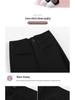 Women's 2026 High-Waisted Slimming Black Micro Flare Suit Pants – New Style Straight-Leg Casual Trousers.