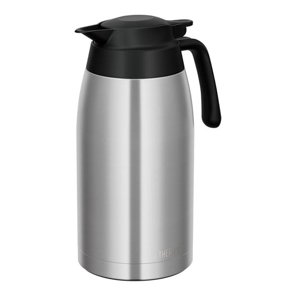 Thermos Stainless Steel Stainless Black TTC-2000, Washer-safe, Vacuum-insulated Pot,