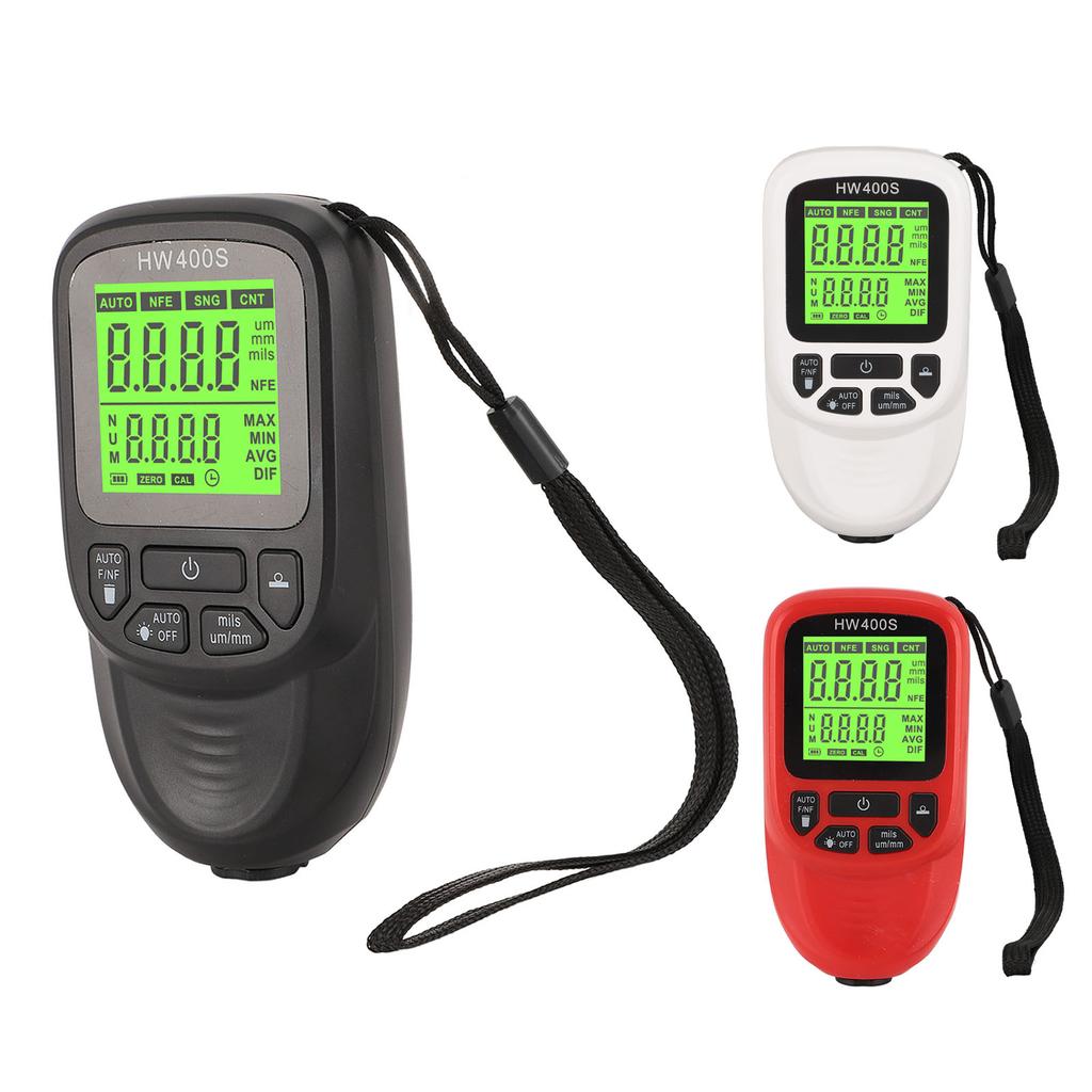 Professional Coating Thickness Gauge High Accuracy 3 Units Paint Mil Thickness Meter Gauge