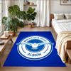 Anti‑Slip Crystal Velvet Floor Rug, Brighton Hove Albion Design Carpet for Indoor Living Bedroom Home Decoration