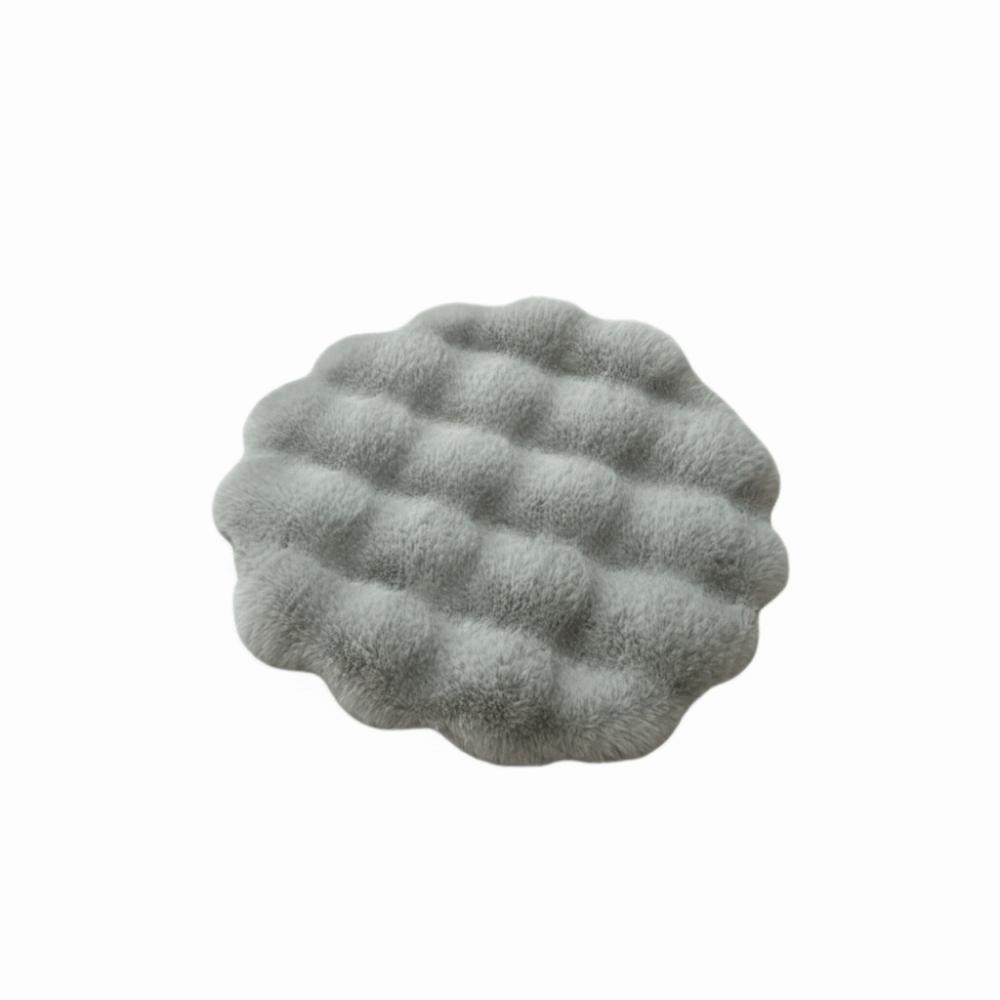 

Comfortable Warm Cat Plush Nest Fleece Non-Slip Pet Bed Mat Round Soft Pet Cushion Autumn Winter 40cm-15.75in зелёный