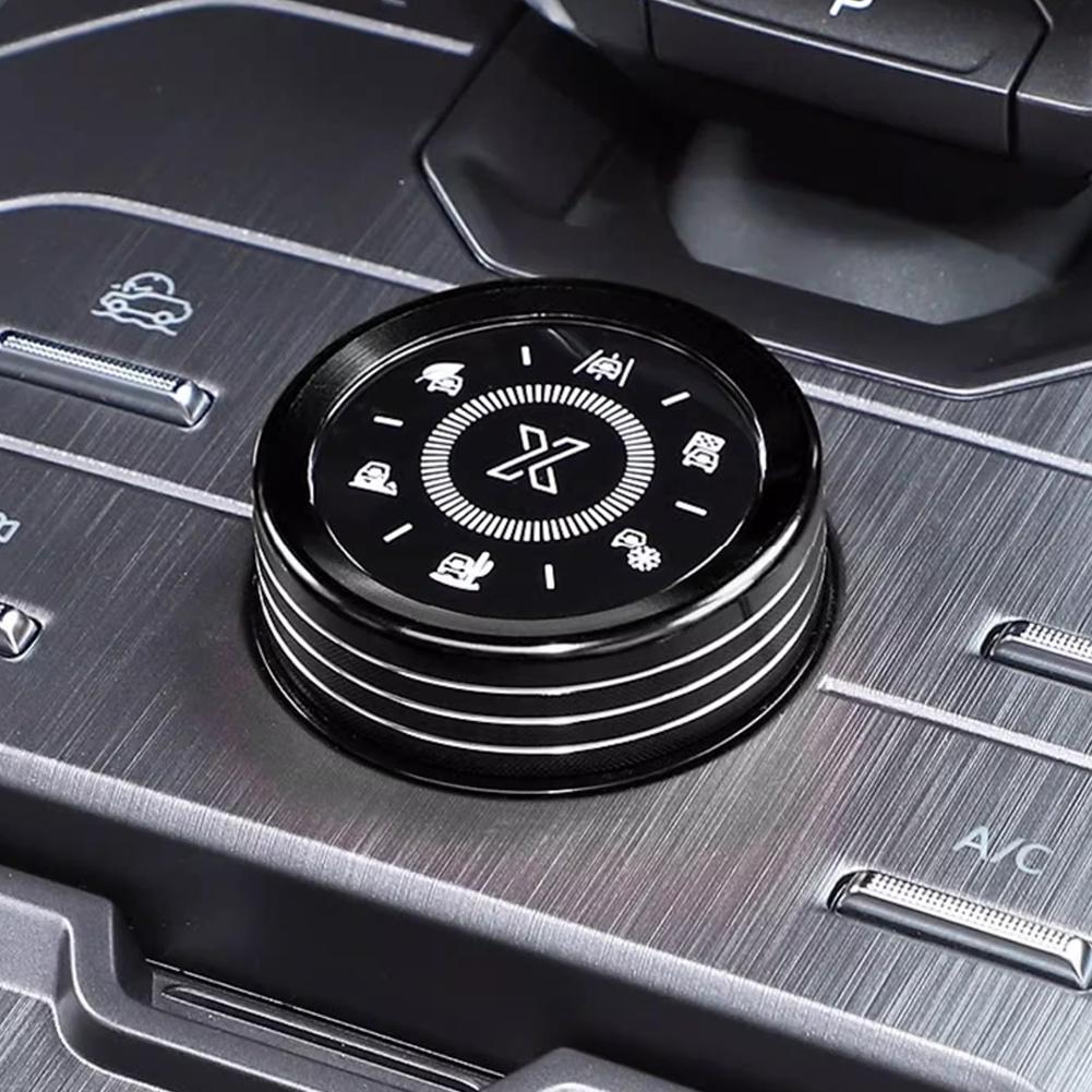 Car Center Console Multimedia Navigation Driving Mode Knob Decoration Cover For Chery Jetour Traveller T2 2023 2024 #469818