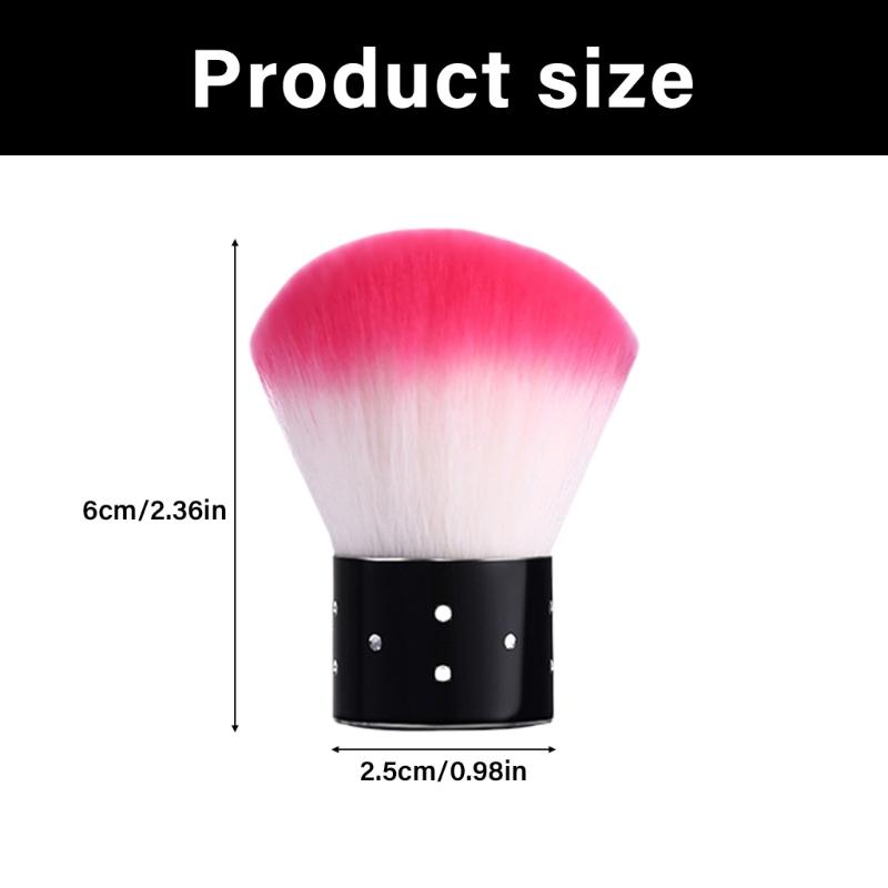 Nail Dust Cleaning Brush With Soft Fibers Comfort Grip Nail Brush For Hand Feet Nail Hygiene And Detailed Cleaning