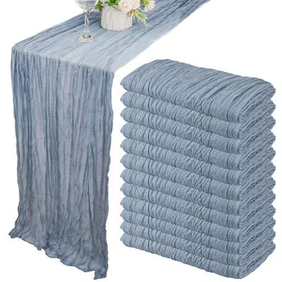 10 ks syrovina behúň na stôl boho gázový behúň na stôl 40x270cm romantický behúň na stôl na svadbu rozlúčku so slobodou narodeninovú oslavu