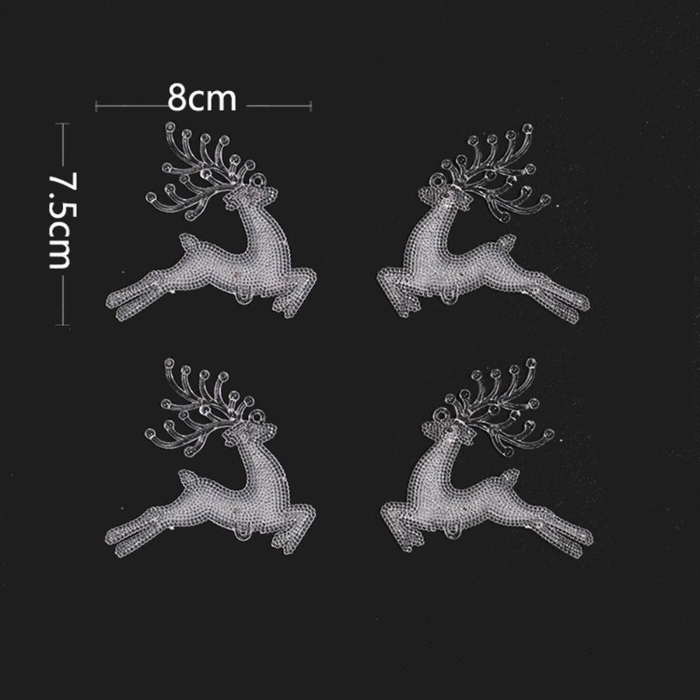 12Pcs Snowflake Icicle Christmas Tree Ornament Navidad Xmas Decor New Hanging Pendant