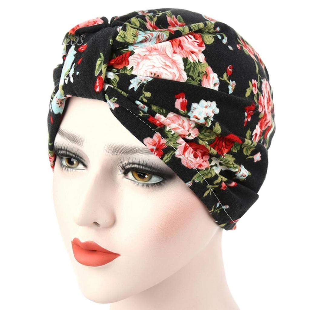 Cute Women Stretch Turban Hat Cancer Chemo