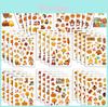 Kindvriendelijke Kleurrijke Herfst Thema Cartoon Doe-het-zelf Puzzel Stickers Voor Creatief Plezier