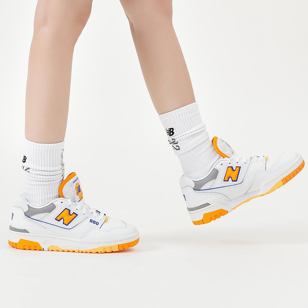 New Balance 550 Lakers Pack - Leuchtend orange Unisex Sneakers Weiß BB550WTO