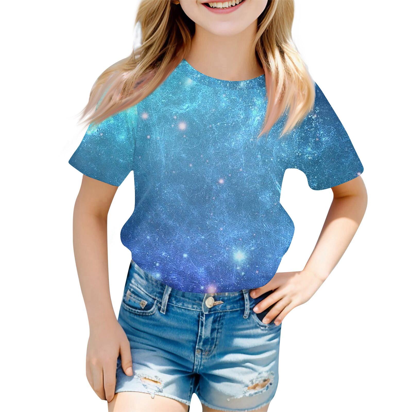 

Children s Fashion Casual Short Sleeve Easter Bunny Printed Round Neck Short Sleeve T-Shirt Top 120
