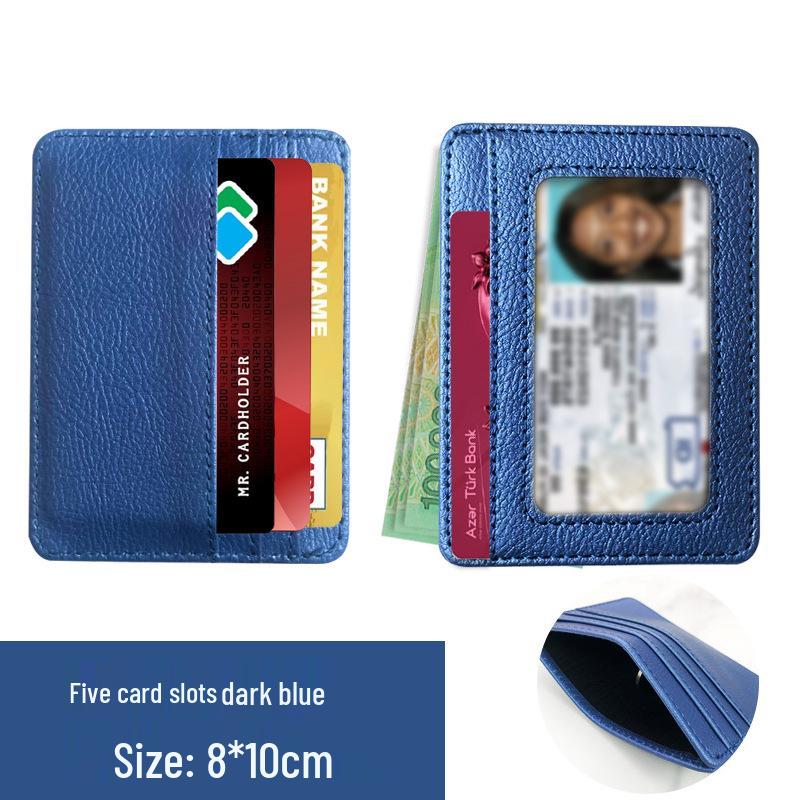 Unisex PU Leather Eyeglass Frames Card Holder with Multiple Large Capacity Card Slots – Ultra-Thin Design