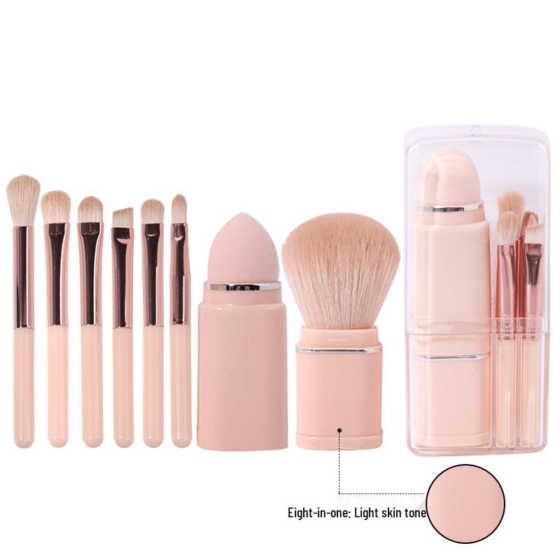 Jukai 8-in-1 Mini Retractable Makeup Brush Set
