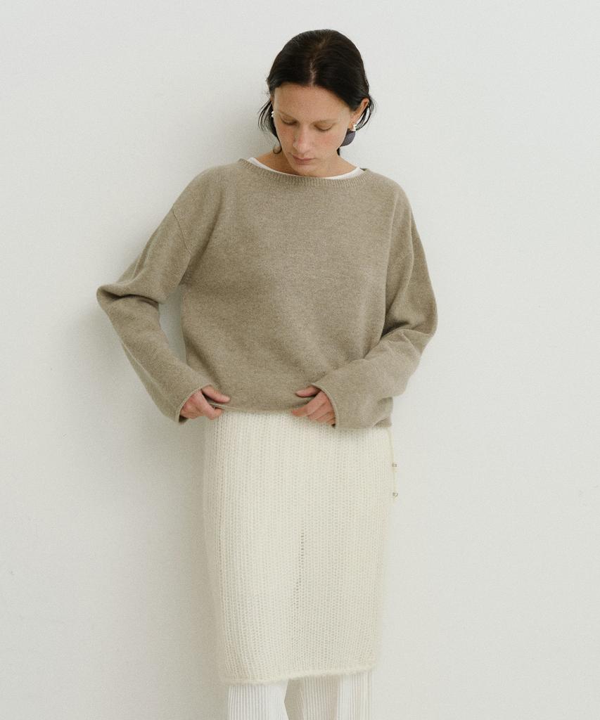 Yulago Mohair Wool Knit Skirt
