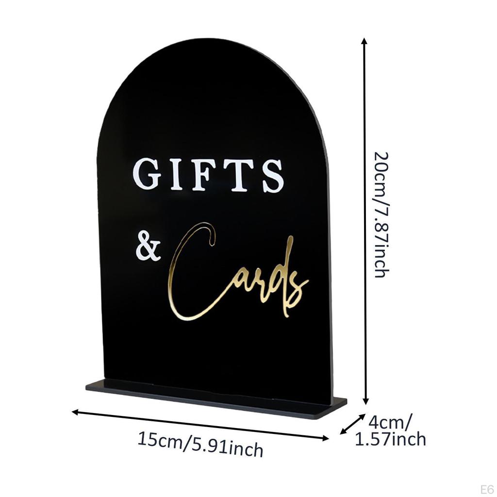 Acrylic Sign for Wedding Events and Reception Table Keepsake Decoration