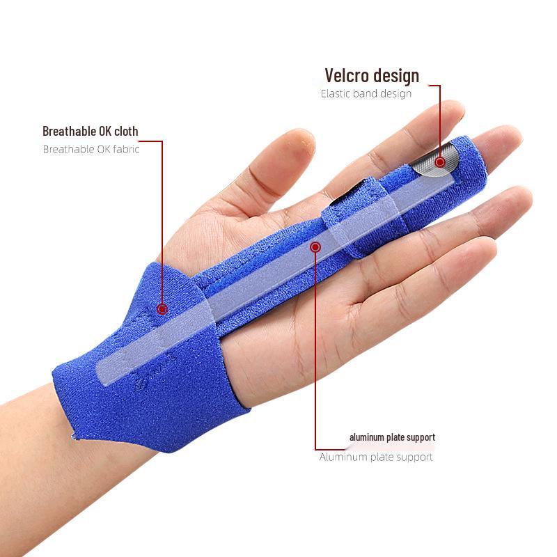 Adjustable Aluminum Finger Splint Support with Removable Accessories
